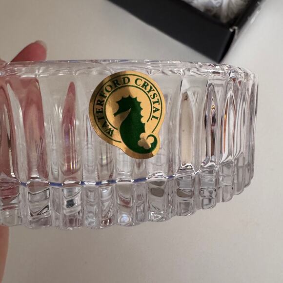 Waterford Heritage Wine Coaster Lead Crystal Holder Dish New in Box #159842 5" - Picture 4 of 8